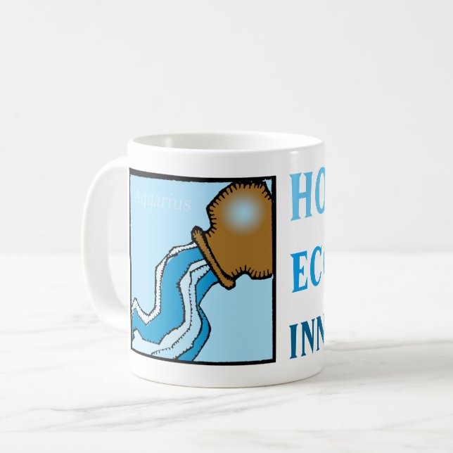 Maßgeschneiderte Zodiac Sign Personality Aquarius  Kaffeetasse (Vorderseite Links)