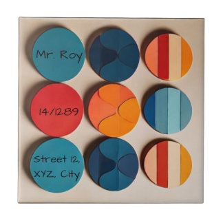 Maßgeschneiderte Zuhause-Platte Moderne Mitteljahr Fliese