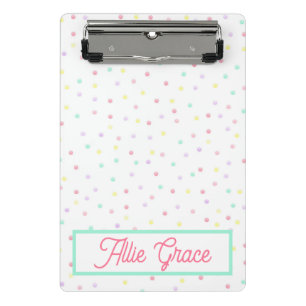 Maßgeschneiderte Zwischenablage - Punkte Mini Klemmbrett