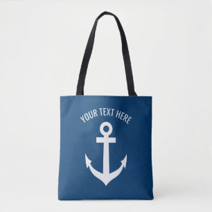 Maßgeschneiderter Anker für die blaue und weiße Se Tasche