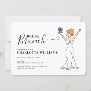 Maßgeschneiderter Avatar Bridal Brunch  Kurzes Haa Einladung