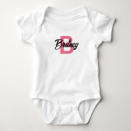 Maßgeschneiderter "B" Baby Girl Bodysuit Baby Strampler