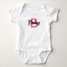 Maßgeschneiderter "B" Baby Girl Bodysuit