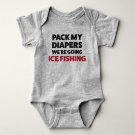 Maßgeschneiderter Baby Ice Fishing Bodysuit T Shir Strampler