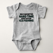 Maßgeschneiderter Baby Ice Fishing Bodysuit T Shir