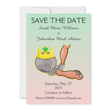 Maßgeschneiderter Ball und Kette Save the Date