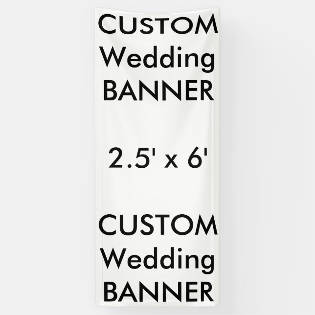Maßgeschneiderter Banner 2.5' x 6' (Vertikal)
