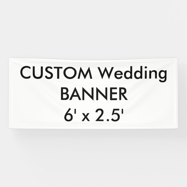 Maßgeschneiderter Banner 6' x 2,5' (Horizontal)