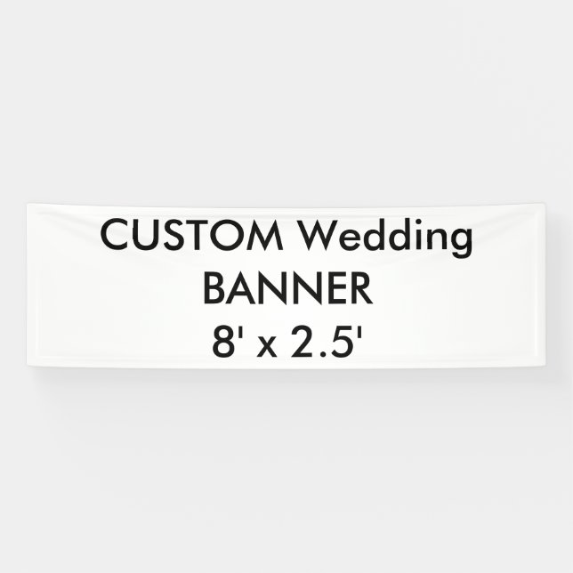 Maßgeschneiderter Banner 8' x 2,5' (Horizontal)