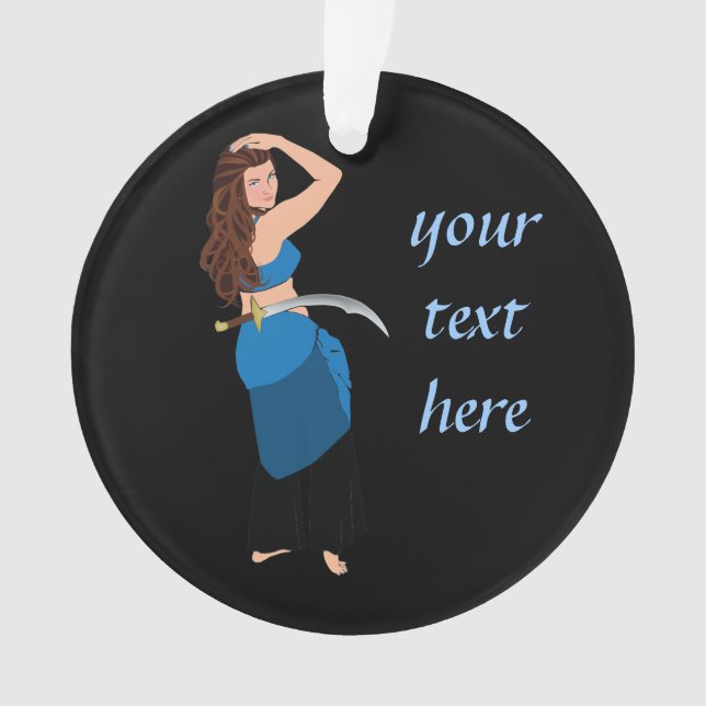 Maßgeschneiderter Bauchtänzer Ornament (Vorderseite)