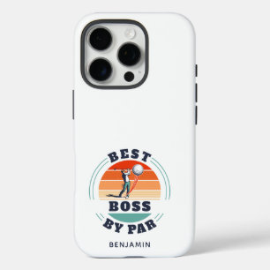 Maßgeschneiderter Best Boss Par Retro Golf Lover iPhone 16 Pro Hülle