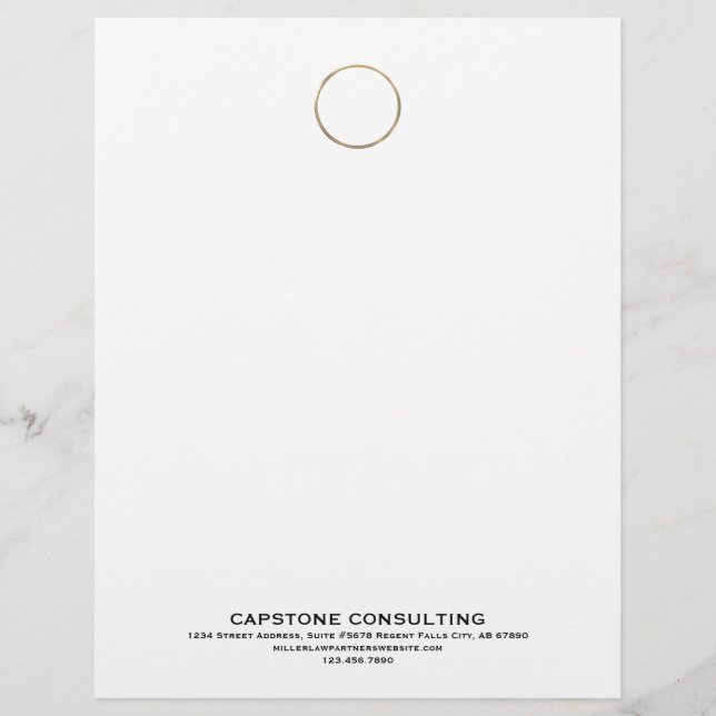 Maßgeschneiderter Briefkopf für Berufliche Unterne (Vorderseite)