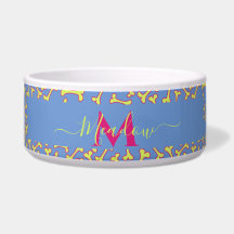 Maßgeschneiderter Cartoon für Monogramm-Dog-Knoche