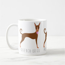 Maßgeschneiderter Cartoon Podenco Orito Dog