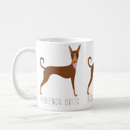 Maßgeschneiderter Cartoon Podenco Orito Dog Kaffeetasse