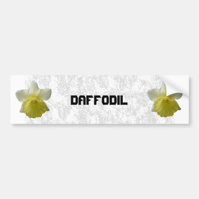 Maßgeschneiderter Daffodil-Autoaufkleber Autoaufkleber (Vorne)