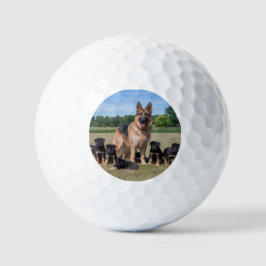 Maßgeschneiderter Deutscher Hirte mit Adorable Wel Golfball
