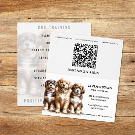 Maßgeschneiderter Dog Trainer QR Code Falsche Visi Visitenkarten