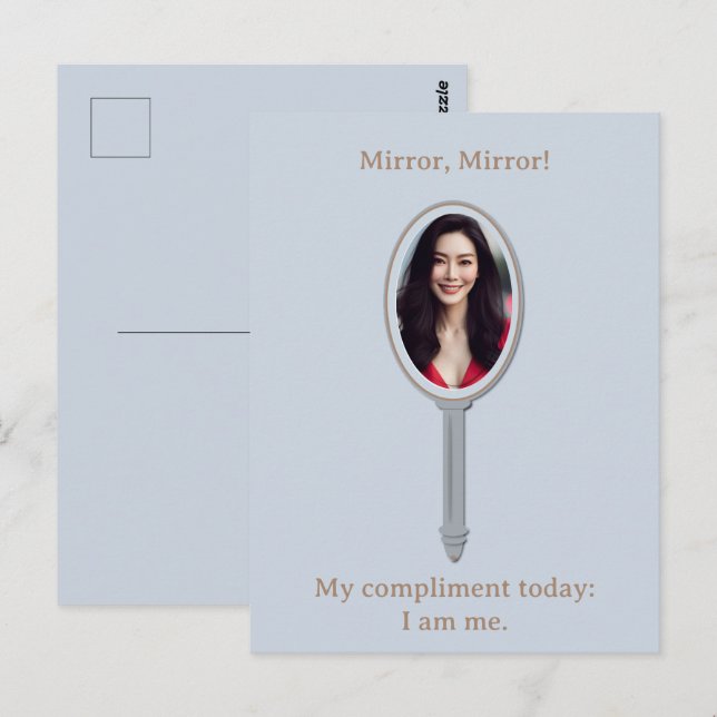 Maßgeschneiderter Eleganter Inspiration-Foto-Hands Postkarte (Vorne/Hinten)