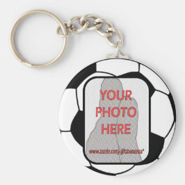 Maßgeschneiderter Foto-Fußballball Schlüsselanhänger