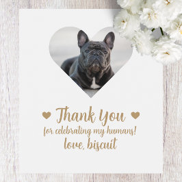 Maßgeschneiderter Foto Hund I do to Wedding Wine L Weinetikett