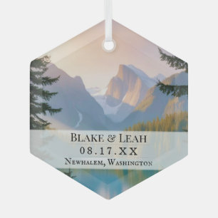 Maßgeschneiderter Foto Sake Hochzeitsornament Ornament Aus Glas