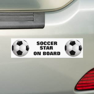 Maßgeschneiderter Fußballball Autoaufkleber