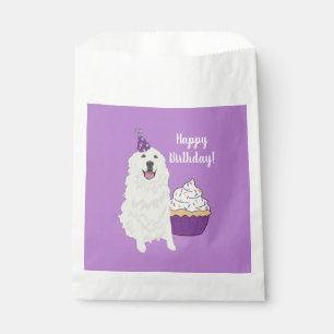 Maßgeschneiderter Geburtstag Große Pyrenäen Hund Geschenktütchen