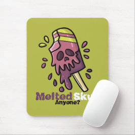 Maßgeschneiderter, geschmolzener Schädel Mousepad