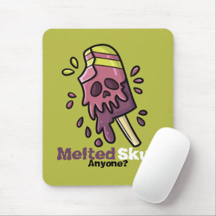 Maßgeschneiderter, geschmolzener Schädel Mousepad