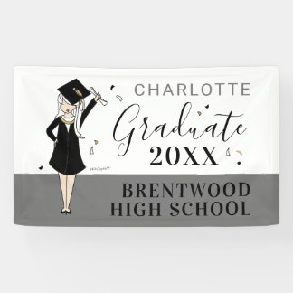 Maßgeschneiderter Girl-Avatar | High School Abschl Banner