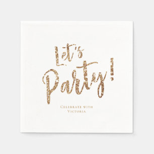 Maßgeschneiderter, glänzender Glitzer, lassen Sie  Serviette