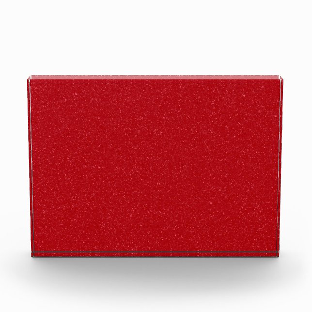 Maßgeschneiderter Glitzer Red Acrylic Foto Block (Vorderseite)