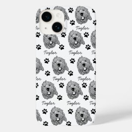 Maßgeschneiderter Goldendoodle Hund Personalisiert Case-Mate iPhone 14 Hülle
