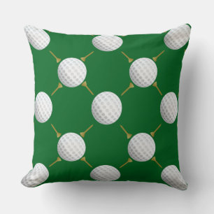 Maßgeschneiderter Golf Ball und T-Shirts auf Green Kissen