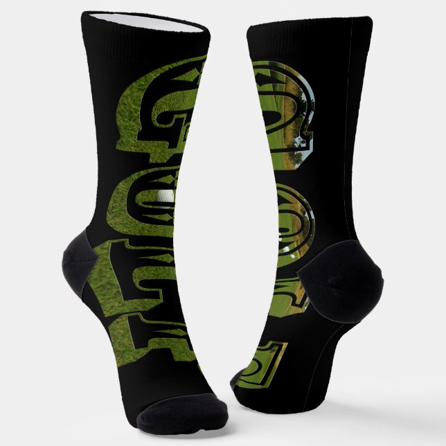 Maßgeschneiderter Golf Name, Crew Socken (Gewinkelt)