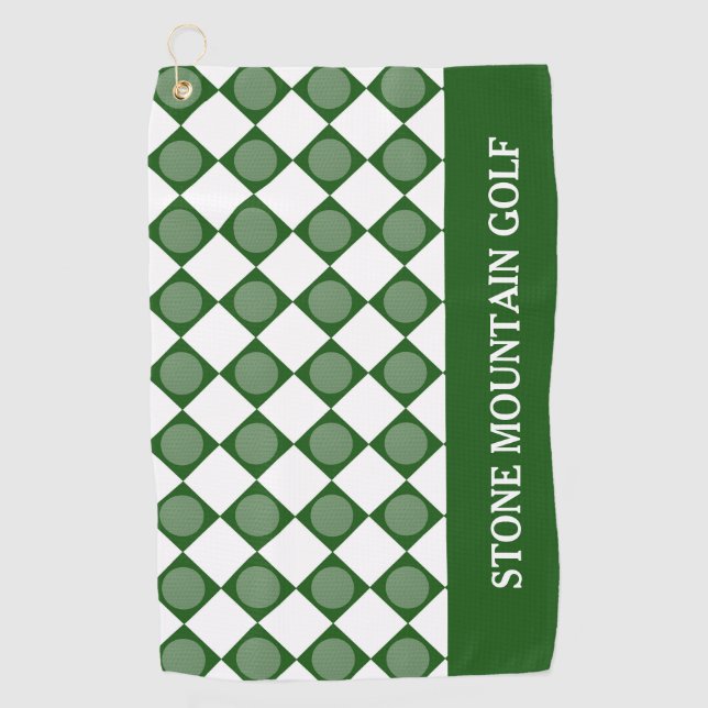 Maßgeschneiderter Golfplatz / Liga Golf Handtuch (Vorderseite)
