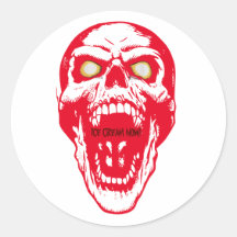 Maßgeschneiderter Goth Skull Sticker