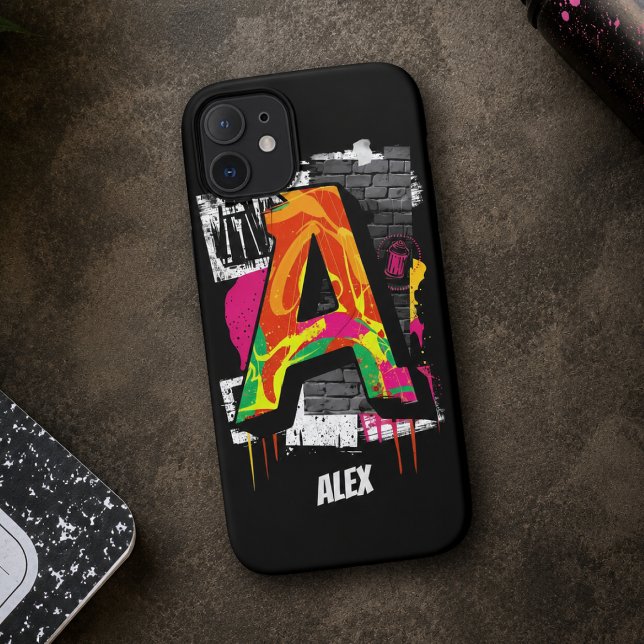 Maßgeschneiderter Graffiti-Stilbrief "A" Graphic Case-Mate iPhone Hülle (Von Creator hochgeladen)