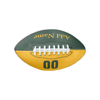 Maßgeschneiderter Green/Gold Mini-Fußball Football