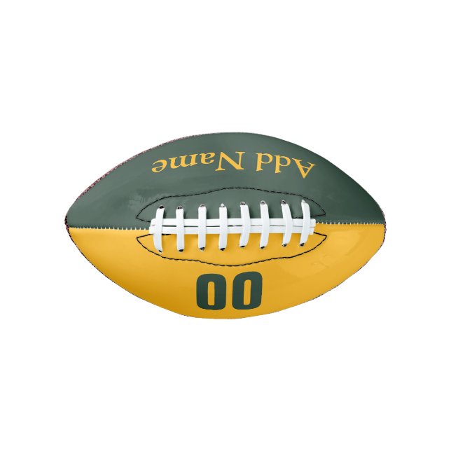 Maßgeschneiderter Green/Gold Mini-Fußball Football (Vorderseite)