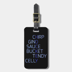 Maßgeschneiderter Hockey Slang Words Luggage Tag Gepäckanhänger