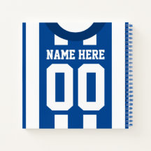 Maßgeschneiderter Jersey Template Notebook Soccer