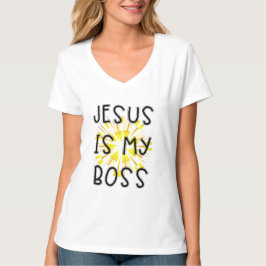 Maßgeschneiderter JESUS IST MEIN BOSS Religious Wo T-Shirt