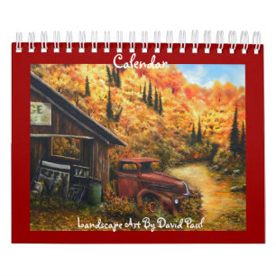 Maßgeschneiderter Kalender mit Kunst von David Pau