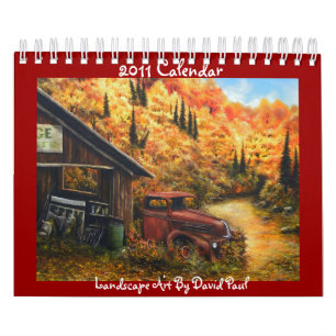 Maßgeschneiderter Kalender mit Kunst von David Pau