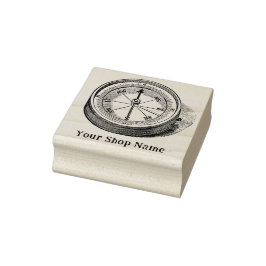 Maßgeschneiderter Kompass Rustikale Kleinunternehm Gummistempel