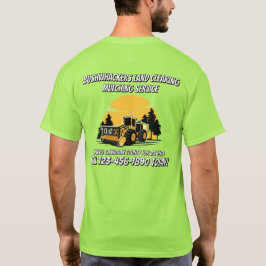 Maßgeschneiderter Landrodungs-Mulch-Service-Geschä T-Shirt