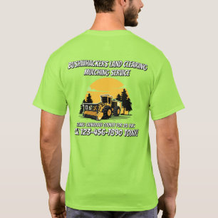 Maßgeschneiderter Landrodungs-Mulch-Service-Geschä T-Shirt