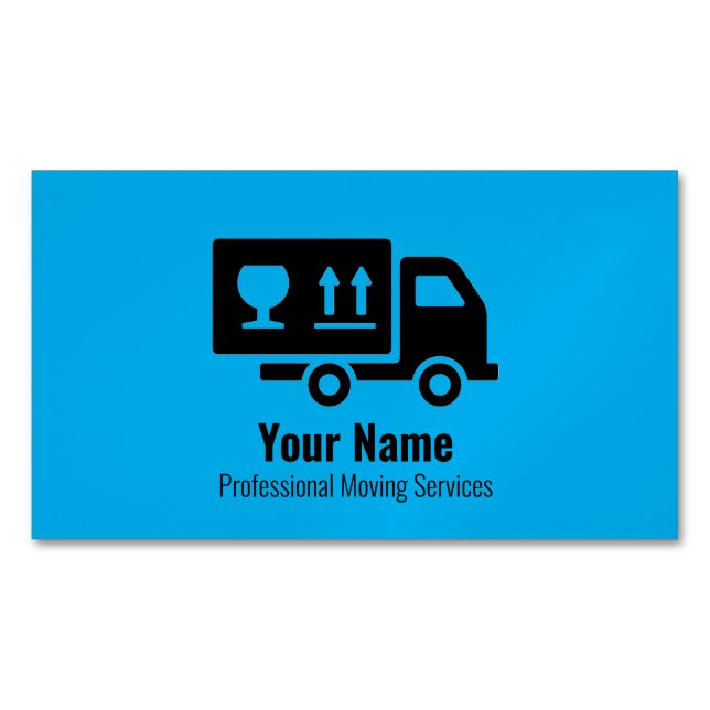 Maßgeschneiderter Lastkraftwagen Magnetische Visitenkarte (Vorderseite)